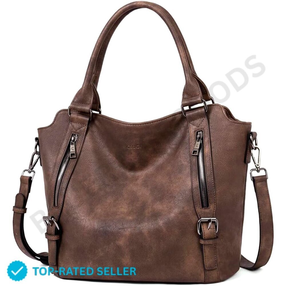 Brand New CLUCI Hobo Bag Brown Large Tote